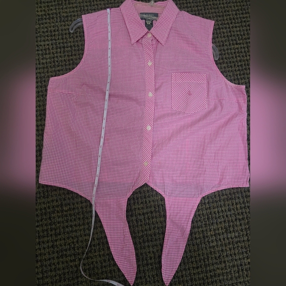 Ralph Lauren Pink Gingham Blouse - Picture 10 of 10
